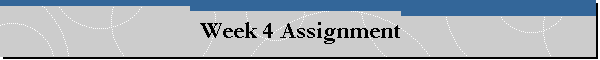 Week 4 Assignment